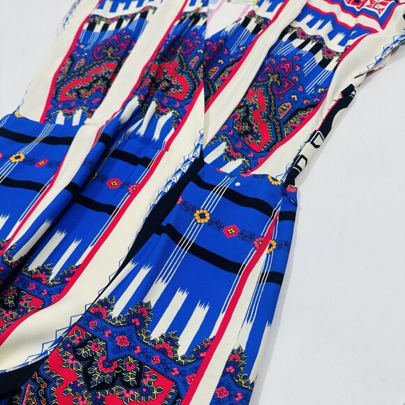 ETRO Women 48 US/12 Knee Length Dress Tribal Multi Color Print Size NWT $1,780 - Picture 7 of 13